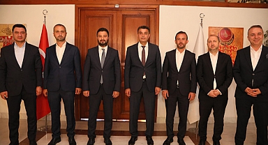 Başkan Öztekin’den Kaymakam Kara’ya Hayırlı Olsun Ziyareti