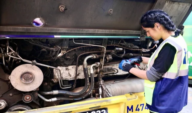 İETT'de Bakım Onarım Kadınlara Emanet