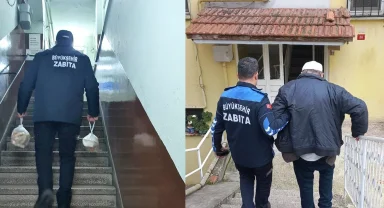 Balıkesir'de soğuk havada vatandaşa destek