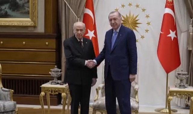 Cumhurbaşkanı Erdoğan, Bahçeli ile görüştü