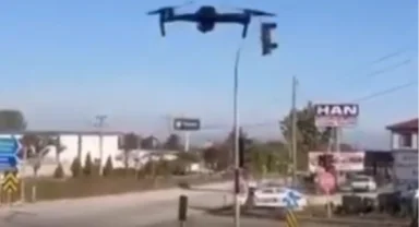 Düzce'de drone destekli trafik denetimleri sürüyor