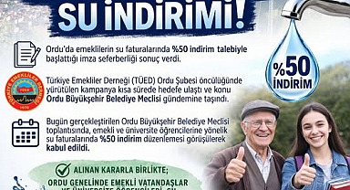 Emeklilere ve Öğrencilere Su İndirimi Müjdesi 