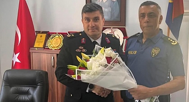 Jandarma Komutanı Gökboğa'ya Kutlama Ziyareti
