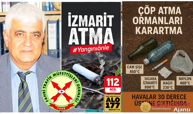 Araçtan izmarit ve çöp atanlara uyarı: Trafiğin sivil gözleri izmariti affetmeyecek