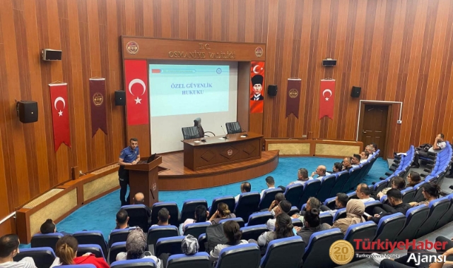Osmaniye'de 125 Özel Güvenlik Görevlisine Eğitim Verildi