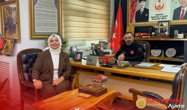TÜGŞAV'a Şehit Polisin Eşi Hatice Türkmen'den Ziyaret