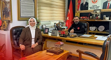 TÜGŞAV'a Şehit Polisin Eşi Hatice Türkmen'den Ziyaret