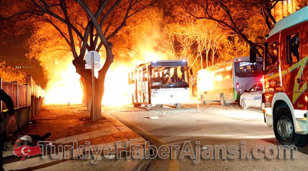 Ankara'da Askeri Servis Aracına Bombalı Saldırı
