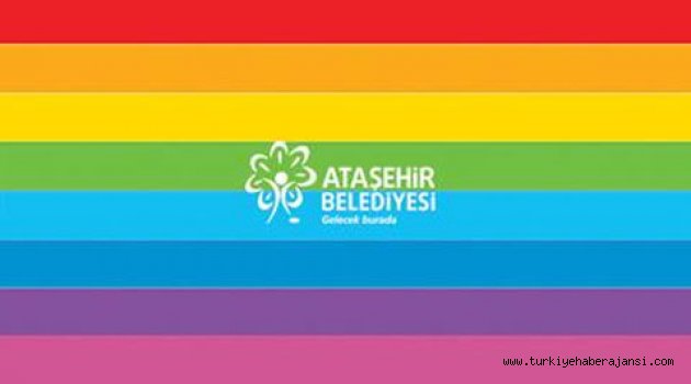 Ataşehir Belediyesi'nden Gökkuşağı Logosu