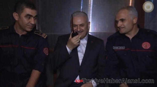 Başbakan Yıldırım Telsizden Anons Geçti