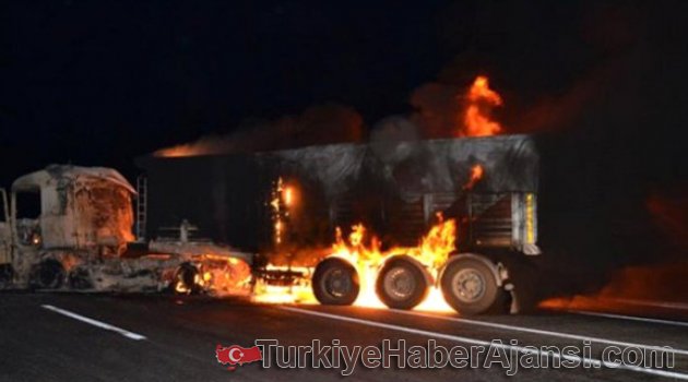 Cizre'de 30 TIR Alev Alev Yandı