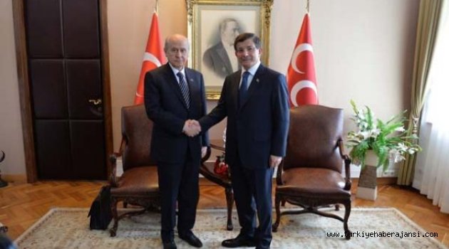 Davutoğlu, Bahçeli Görüşmesi Sona Erdi