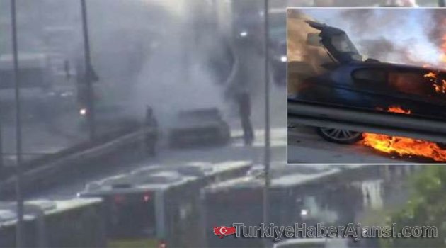 E-5'te Korku Dolu Anlar! Trafik Kilitlendi!