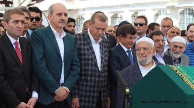 Erdoğan ve Davutoğlu, Nar'ın Cenazesinde