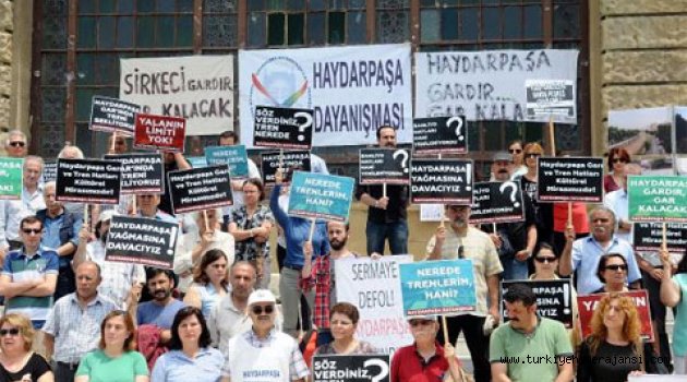Haydarpaşa Garı'nda Protesto