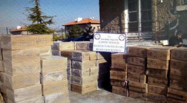 Kayseri'de 125 Bin Paket Kaçak Sigara