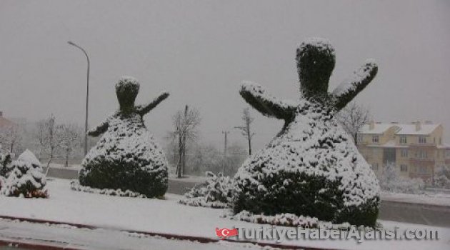 Konya'da Kar Yağışı