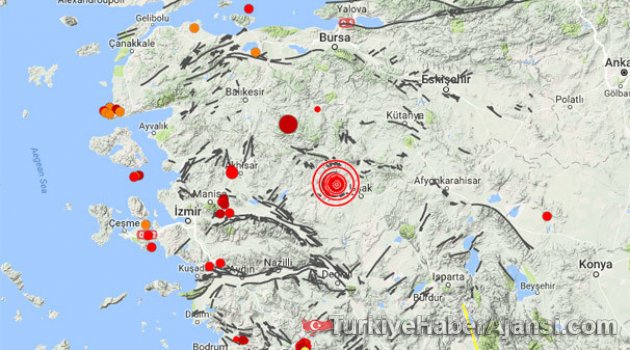 Manisa'da 16 Saatte 109 Sarsıntı