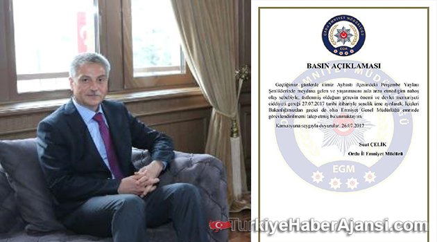 Ordu Emniyet Müdürü Görevden Alınmayı İstedi
