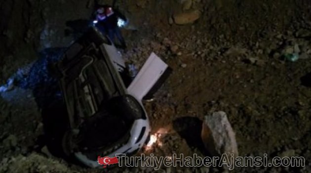 Şarampole Devrilen Otomobilin Sürücüsü Öldü