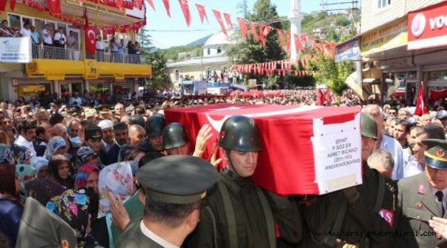 Şehit Ahmet Bıçakcı'ya Veda