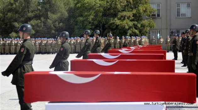 Siirt'te Şehit Düşen 8 Asker İçin Tören Düzenlendi