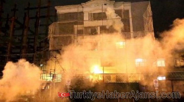 Suudi Arabistan Konsolosluğu Ateşe Verildi