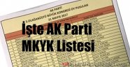 AK Parti MKYK Listesi Belli Oldu