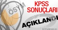 KPSS Sonuçları Açıklandı