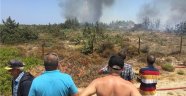Çeşme'de Otluk Alanda Yangın