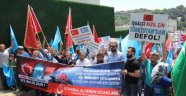 Çin Konsolosluğu Önünde Protesto Eylemi