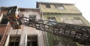 Dolapdere'de Metruk Binada Yangın