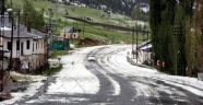 Erzurum'da, Ceviz Büyüklüğünde Dolu Yağdı