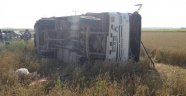 Eskişehir'de Midibüs Devrildi