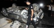 Gaziantep'te Kamyonet Devrildi