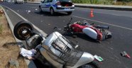 Motosikletler Çarpıştı Sürücüler Öldü