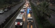 Rize'de Bin Araçlık Teröre Tepki Konvoyu