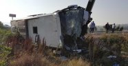 Susurluk'ta Yolcu Otobüsü Devrildi: 1 Ölü 47 Yaralı