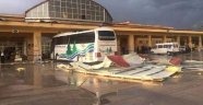 Turhal'da Rüzgar, Otogarın Çatısını Uçurdu