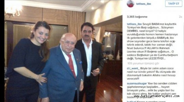 Tatlıses'ten Demirel İçin İlginç Mesaj