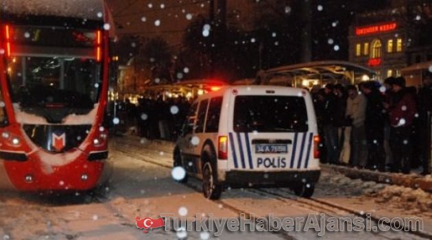 Tramvayda Şüpheli Paket Paniği