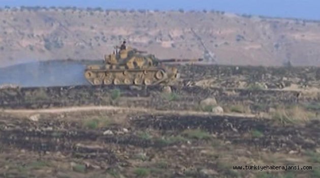 Türk Tankını Gören DAEŞ'liler Kaçtı