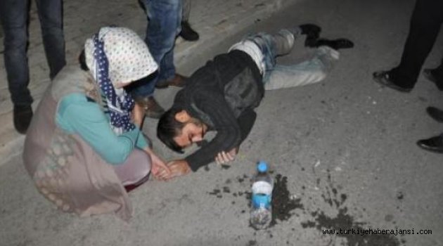 Yaralıya Yardıma Giden Kadın Şok Yaşadı